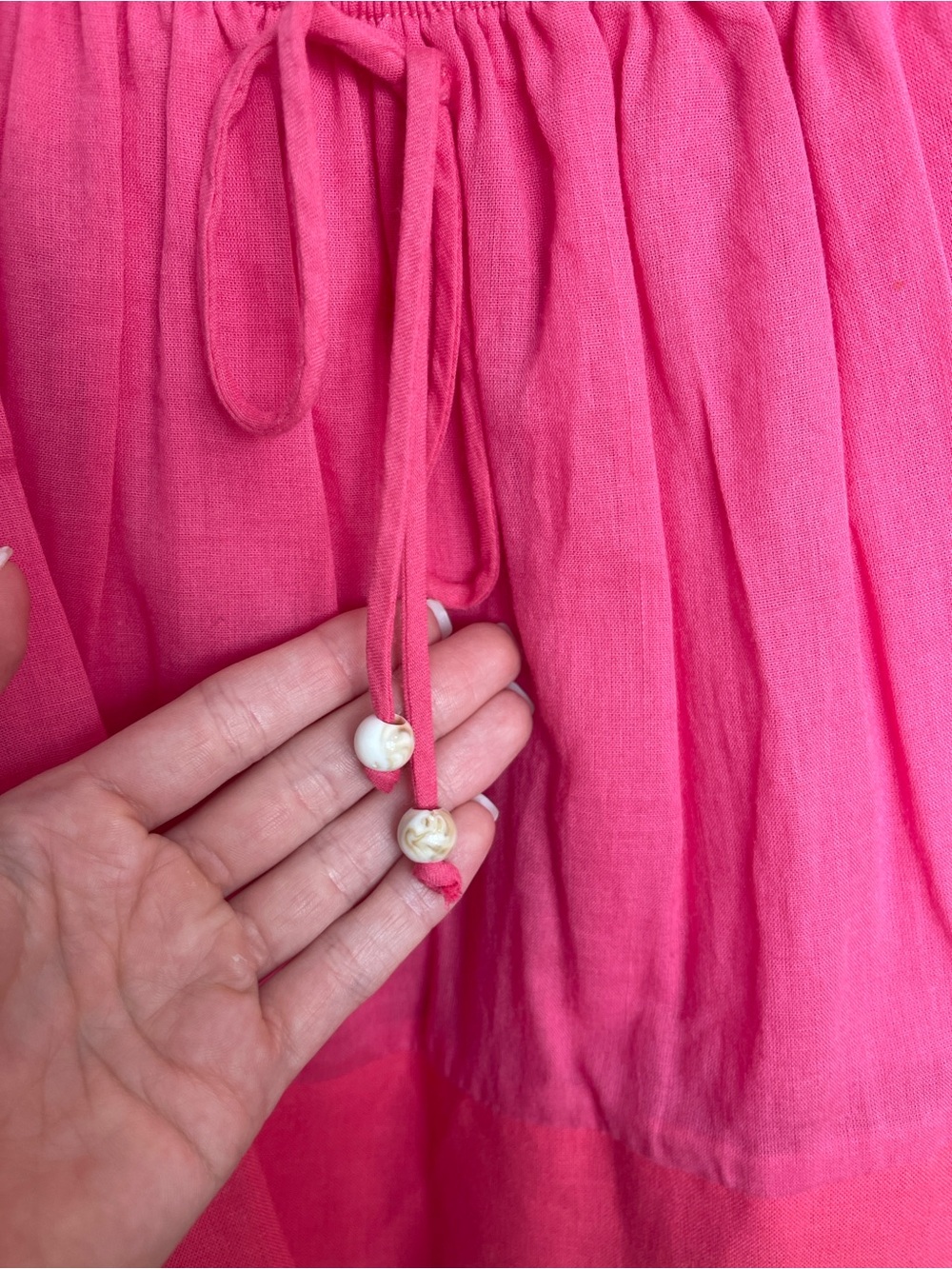 Pink Ruffle-Trim Spaghetti Strap Tank Top - Picture 3 of 5